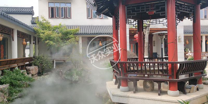 江蘇常州溧陽(yáng)庭院景觀(guān)造霧項目