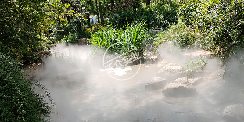 鄭州月季公園景觀(guān)造霧效果