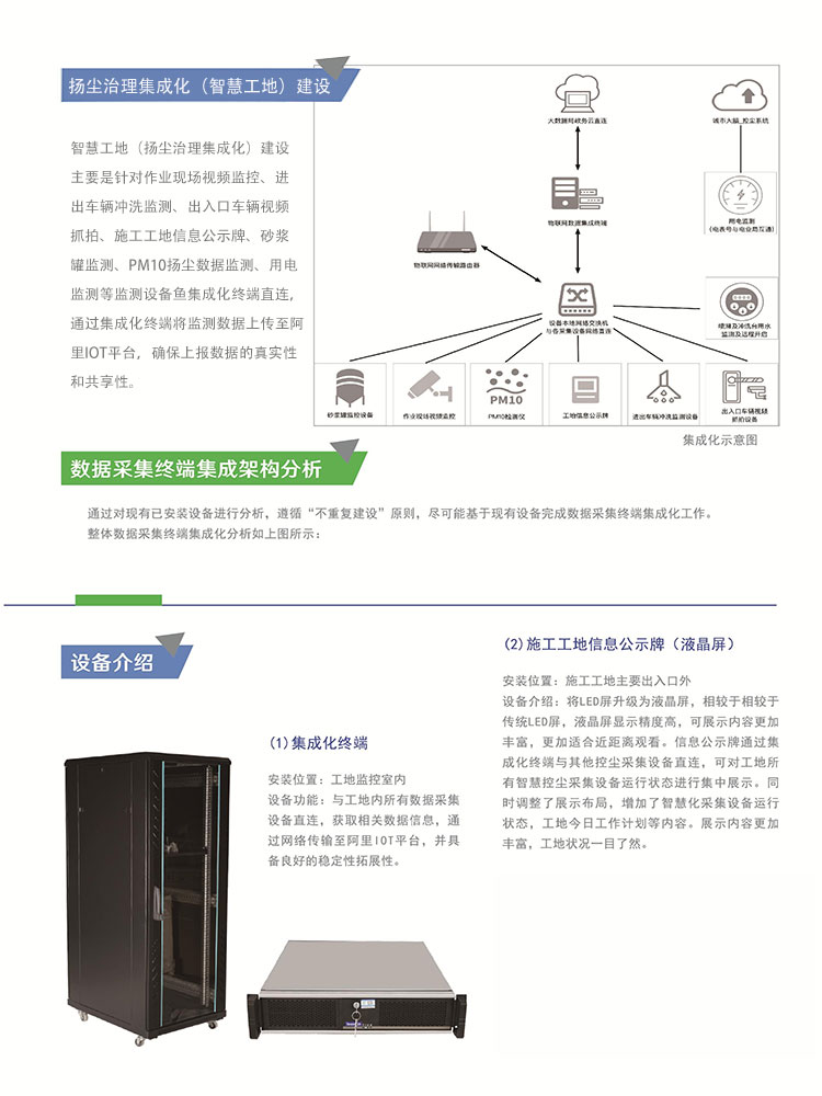 揚塵治理集成化（智慧工地）建設